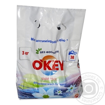 Пральний порошок Okey автомат без фосфатів 3кг купити, ціни на МегаМаркет - фото 1