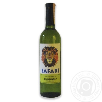 Вино Safari Chardonnay біле сухе 0,75л*** купити, ціни на МегаМаркет - фото 1
