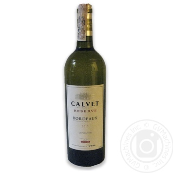 Wine Calvet white dry 11.5% 750ml - buy, prices for MegaMarket - photo 1