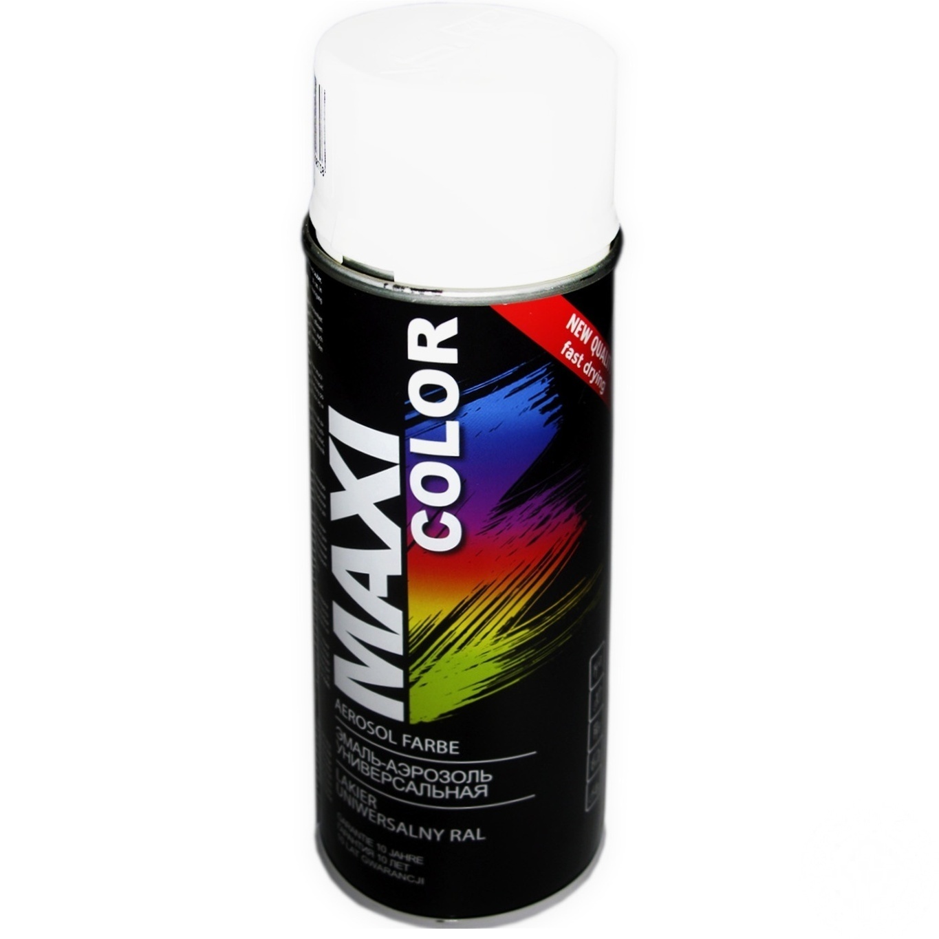 

Эмаль аэрозольная Maxi Color универсальная декоративная белая матовая 400мл