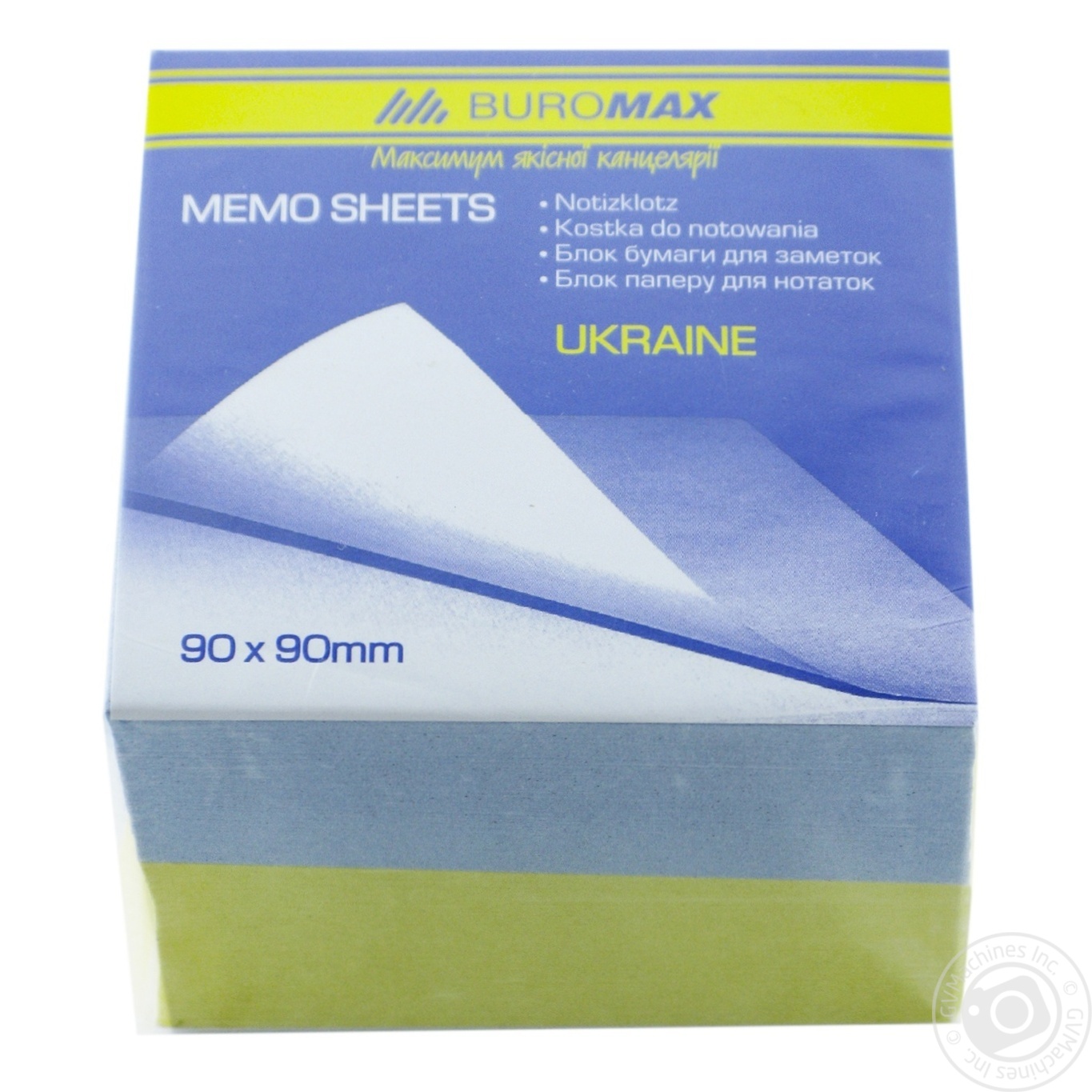 

Папір BUROMAX д/нотаток блок Україна 90х90х60мм