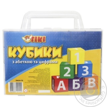 Tiki Cubes with Ukrainian Alphabet and Numbers Table Game - buy, prices for ULTRAMARKET - photo 2