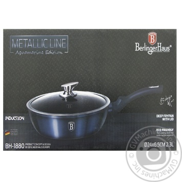 Berlinger Haus Frying Pan Deep with Cover 24cm - buy, prices for ULTRAMARKET - photo 1