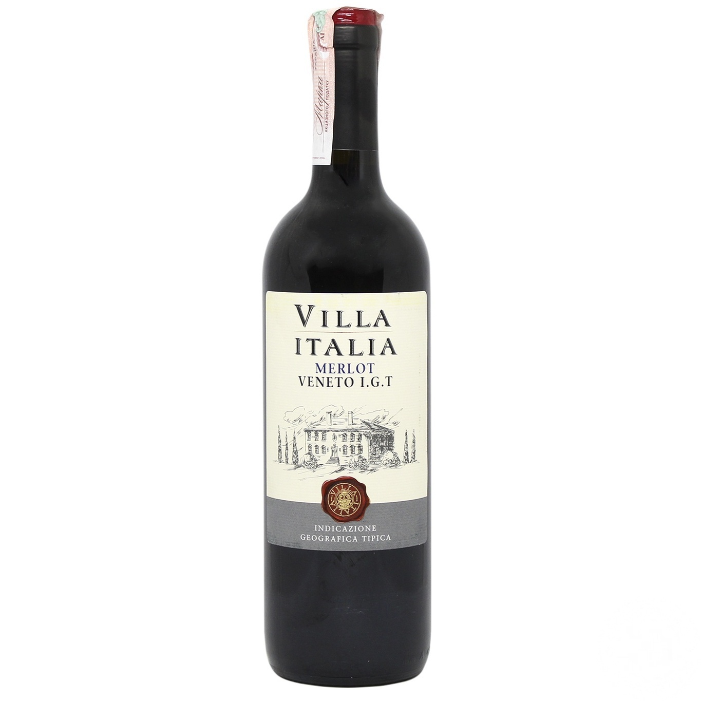 

Вино Villa Italia Merlot Veneto красное сухое 10% 0,75л