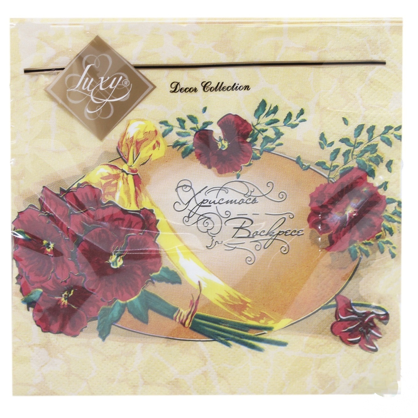 

Салфетки столовые La Fleur трехслойные 33х33cм 20шт.