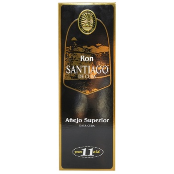 Ром Ron Santiago de Cuba Extra Anejo 11 років 40% 0,7л - купити, ціни на WINETIME - фото 2