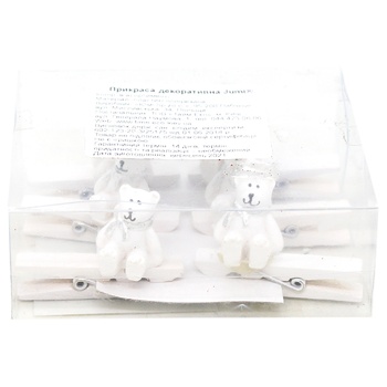 Jumi Decorative Clothespins Bear 4.5cm 8pcs - buy, prices for - photo 2