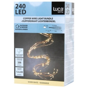 Luca Lighting String Bundle Garland 2m Warm White - buy, prices for MegaMarket - photo 1