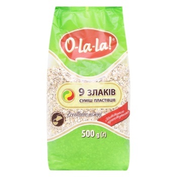 O-La-La 9 Cereals Instant Mix of Flakes 500g - buy, prices for MegaMarket - photo 2