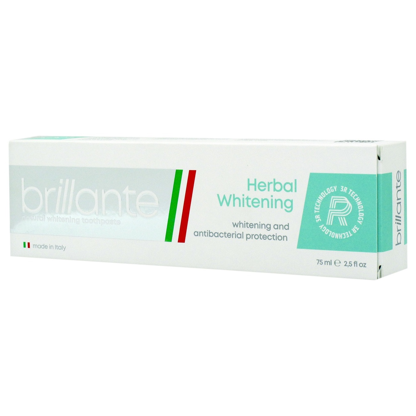 

Зубная паста Brillante Herbal Whitening отбеливающая анибактериальная 75мл