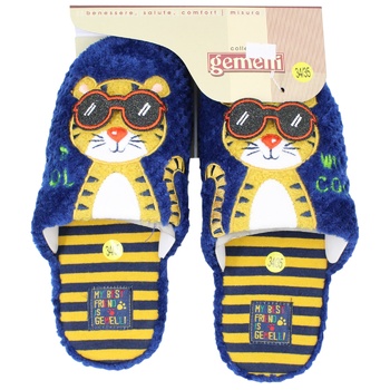 Gemelli Tiger Children's Slippers s.28-35 Green-Blue - buy, prices for - photo 1