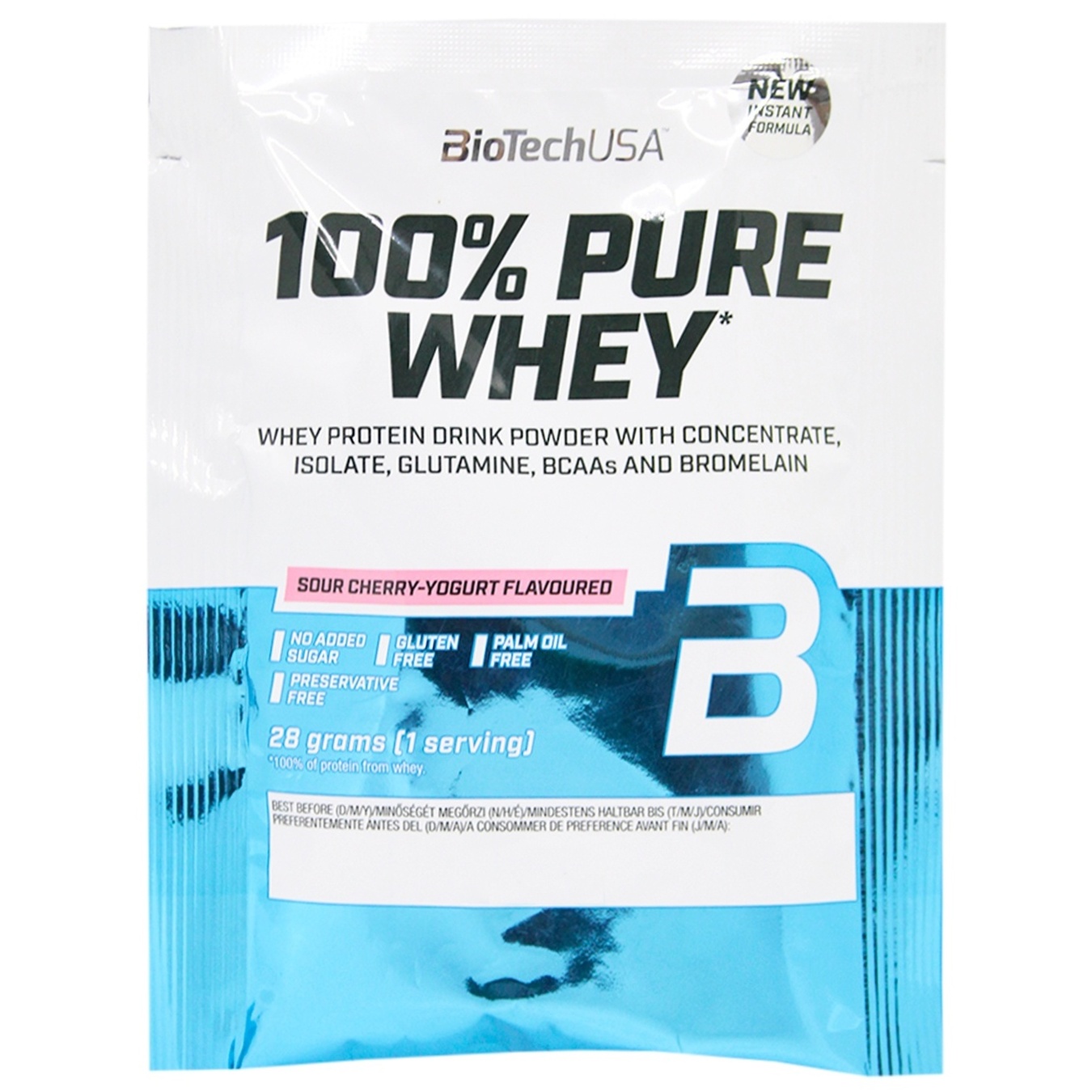 

Протеїн Biotech 100% Pure Whey 28 г Кисло-вишневий йогурт