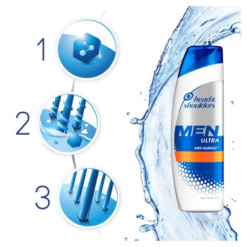 Head & Shoulders Hair Strengthening for Men Shampoo Against Dandruff 400ml - buy, prices for MegaMarket - photo 2