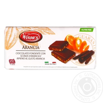 Шоколад чорний Witor's апельсин 100г