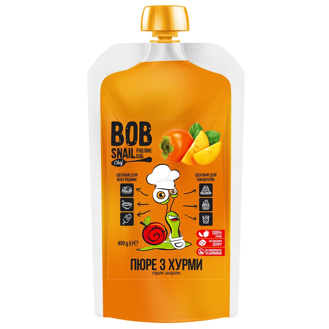

Пюре Bob Snail Хурма детское 400г