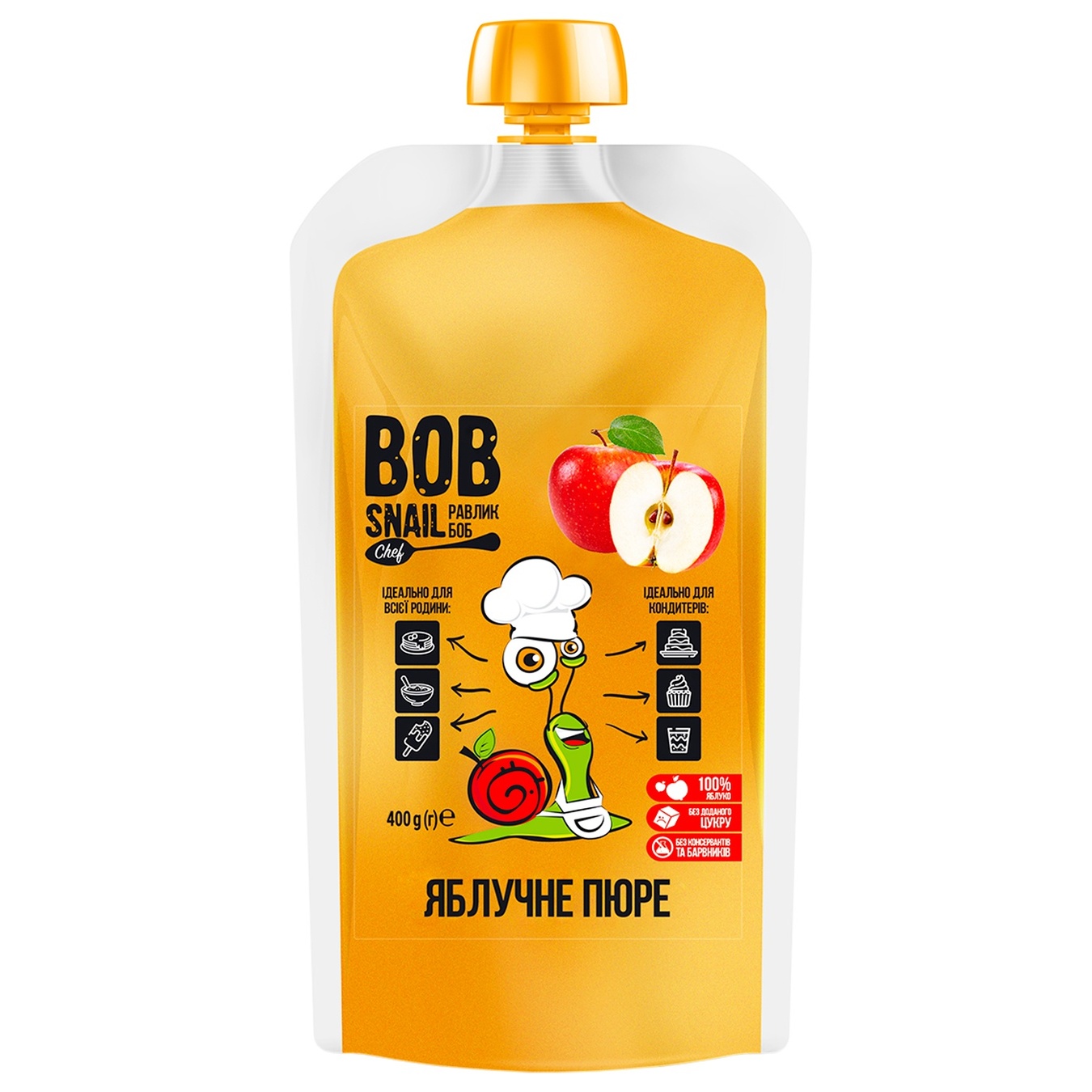 

Пюре фруктовое Bob Snail Яблоко 400г
