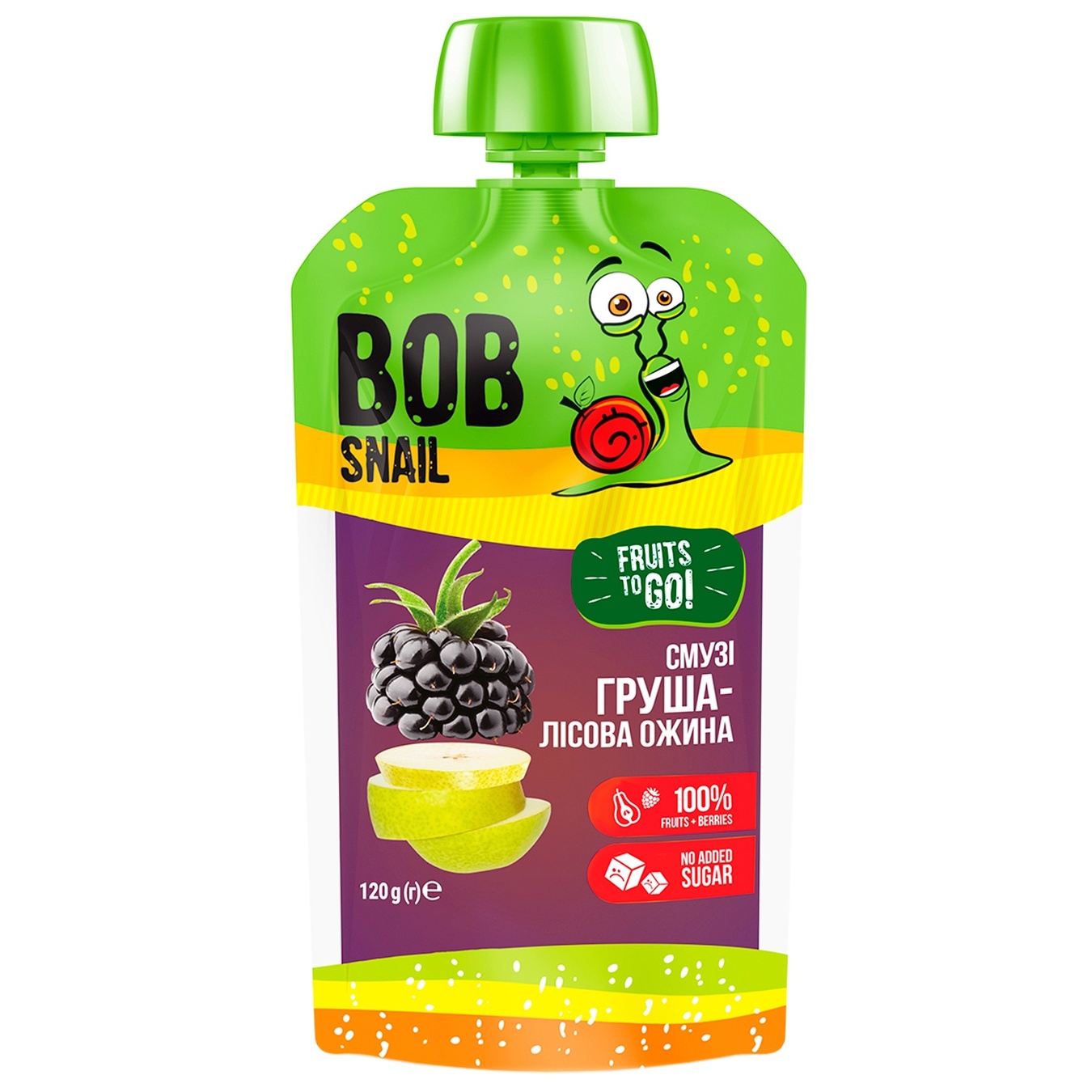 

Смузи Bob Snail Груша-Лесная ежевика 120г