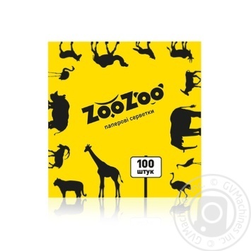 Серветки ZooZoo паперові 100шт х54 купить, цены на МегаМаркет - фото 1