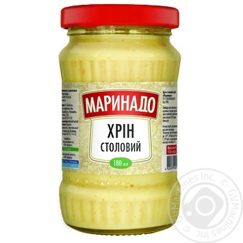 Хрін Маринадо столовий тертий 180мл x20 купити, ціни на МегаМаркет - фото 5