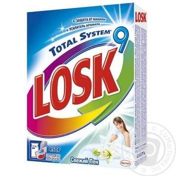 Powder detergent Losk Winter fresh 450g - buy, prices for NOVUS - photo 1