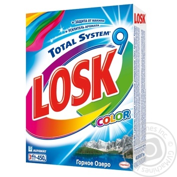 Powder detergent Losk Mountain lake for the coloured linen 450g - buy, prices for NOVUS - photo 1