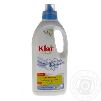 Рідина Klar Eco Sensitive для кольорових речей органічна для всіх типів прання 1л купити, ціни на МегаМаркет - фото 1