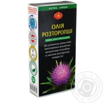 Масло расторопши Голден Кингз Оф Юкрейн первого холодного отжима нерафинированное 100мл купить, цены на МегаМаркет - фото 1