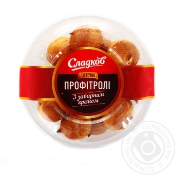 Sladkov Profiteroles Cakes with Custard 200g - buy, prices for MegaMarket - photo 1