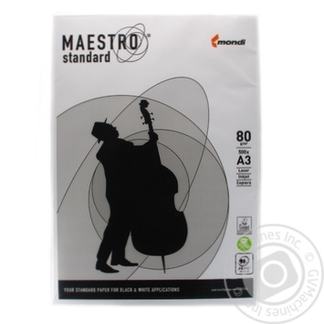 Папір офісний Моndi Maestro Standard A3 500 аркушів - купити, ціни на Auchan - фото 1