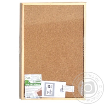 Cork board in a wooden frame 60X40cm - buy, prices for METRO - photo 1