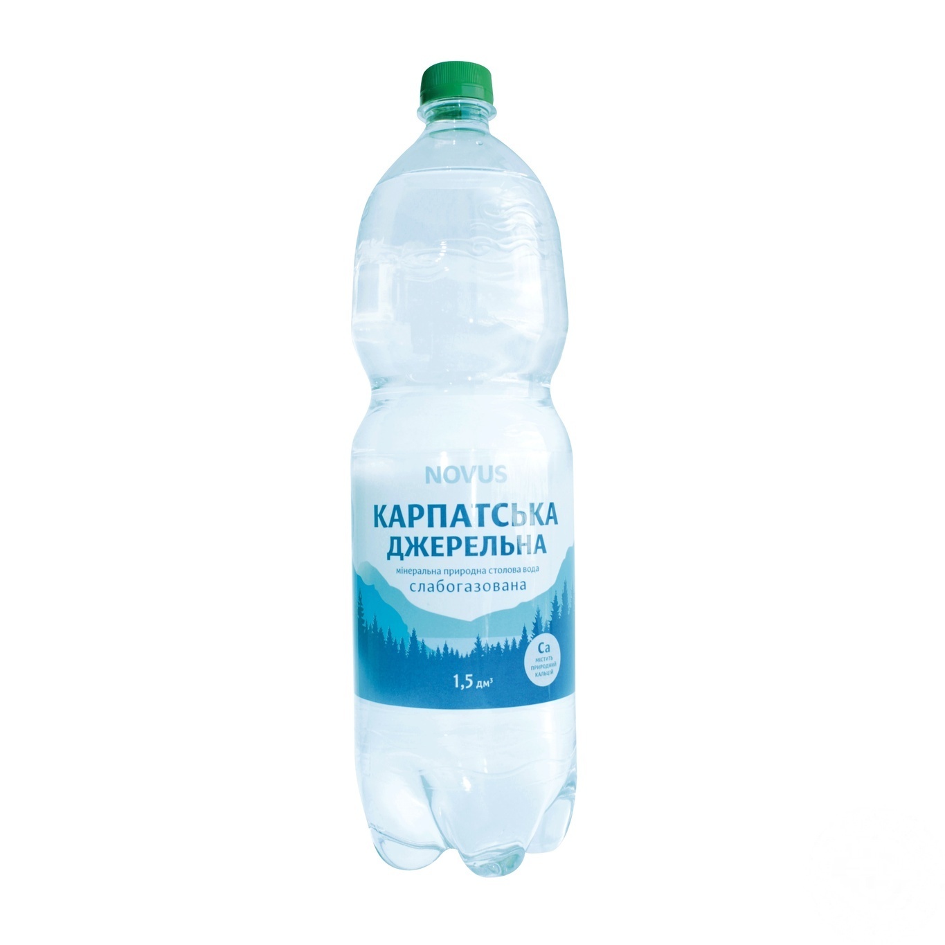 

Вода Novus Карпатська джерельна слабогазированная минеральная 1,5л