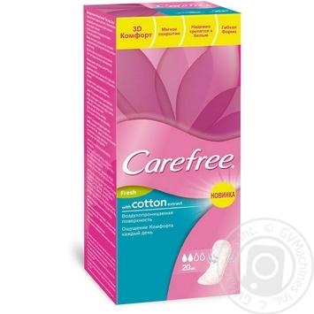 Ароматизированные прокладки Carefree Cotton женские гигиенические 20шт купить, цены на МегаМаркет - фото 2