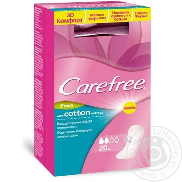 Daily pads Carefree Cotton 12pcs - buy, prices for NOVUS - photo 1