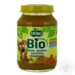 Ovko for children from 4 months with potato-carrot-beef puree 190g