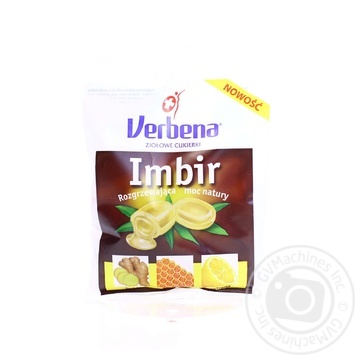 Льодяники Verbena Імбир з вітаміном С 60г купити, ціни на МегаМаркет - фото 2