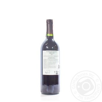 Baron de Monroe Dry Red Wine 11% 0.75l - buy, prices for MegaMarket - photo 2