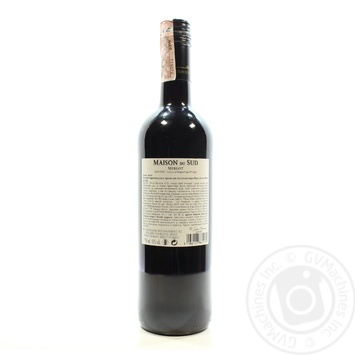 Вино Maison du Sud Merlot червоне сухе 0.75л х6 купить, цены на МегаМаркет - фото 2