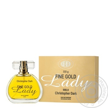 Вода парфюмированная Christopher Dark Fine Gold Lady женская 100мл