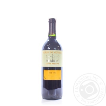 Wine red dry 11% 750ml glass bottle - buy, prices for MegaMarket - photo 1