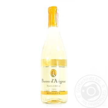 Wine Baron d'arignac white semisweet 10% 750ml glass bottle - buy, prices for MegaMarket - photo 1