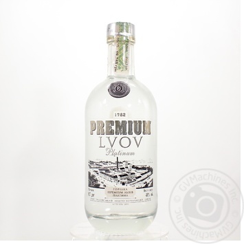 Водка Premium Lvov Platinum 40% 0,7л купити, ціни на МегаМаркет - фото 1