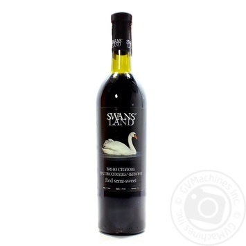 Wine Swans land red semisweet 9-13% 750ml glass bottle Ukraine - buy, prices for MegaMarket - photo 1