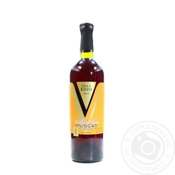 Wine muscat Villa krim red semisweet 9-13% 750ml glass bottle - buy, prices for MegaMarket - photo 1