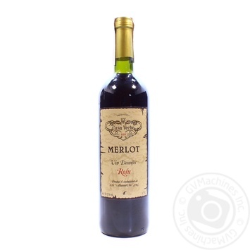 Вино Casa Veche Merlot Demisec червоне н/сухе 0.75л х6 купить, цены на МегаМаркет - фото 1