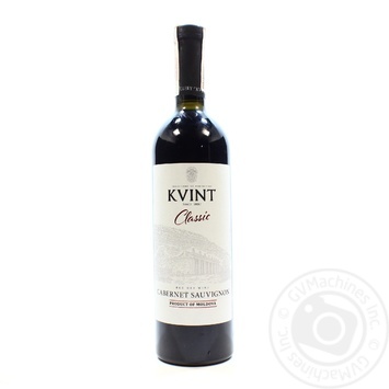 Вино Kvint Classic Cabernet Sauvignon червоне сухе 0.75л купити, ціни на МегаМаркет - фото 1