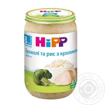 Мясо-овощное пюре Hipp Брокколи и рис с кроликом из 8-ми месяцев 220г купить, цены на МегаМаркет - фото 2