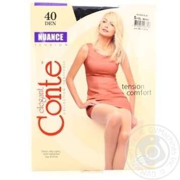 Колготи жiночi Conte Nuance 40ден р.5 Nero - купити, ціни на ULTRAMARKET - фото 4