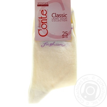 Conte Elegant Classic Cotton Cappuccino Women's Socks 25s - buy, prices for - photo 1