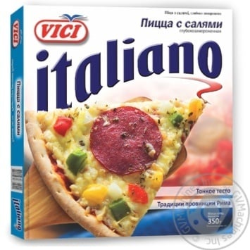 Піца VICI Italiano з салямі 350г - купити, ціни на МегаМаркет - фото 1