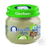 Vegetable puree Gerber cauliflower starch and salt free for 4+ month babies 80g